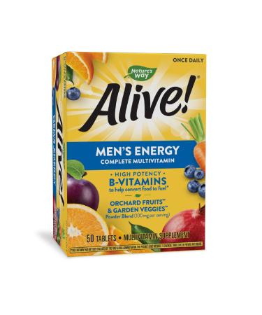 Nature's Way Alive! Men's Energy Multivitamin-Multimineral 50 Tablets