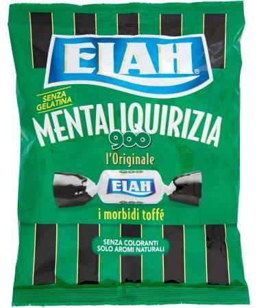 Elah Candies Toffè Mentaliquirizia 900 different taffes mint-peppermint liquorice sweets sweets 150g
