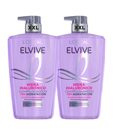 L'Oreal Paris L'Or al Paris Elvive Hydra Hyaluronic 2-pack shampoo 72-hour hydration 1 L