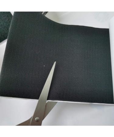 6 Width Self Adhesive Hook and Loop Fastening Tape Heavy Duty Strips - Black, 1 Yard - Buy Online on GoSupps.com