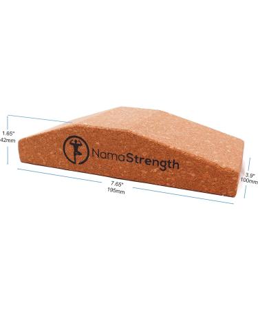 NamaStrength Cork Yoga Wedge Set - Non-Slip Wrist Support Blocks (Set of 2) - Buy Online on GoSupps.com