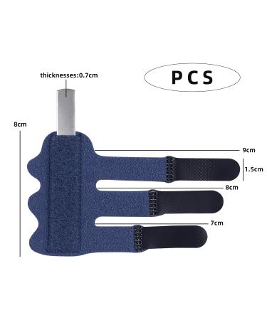 Finger Splint 4 Pcs Adjustable Trigger Finger Support Brace for Men and Women All Fingers (Blue) - Buy Online on GoSupps.com