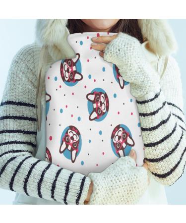 Funny 2L Heat Bottle with Fluffy Cover - Large Capacity Dog Water Bag for Cozy Nights & Pain Relief (Neck Back Shoulders) - Buy Online on GoSupps.com