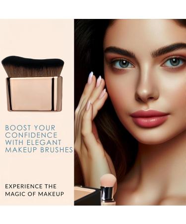 WANZHASHIWO High Density Liquid Foundation Brush Foundation Brush for Liquid Makeup Foundation Makeup Brush Cream or Flawless Powder Cosmetics Gold - Buy Online on GoSupps.com