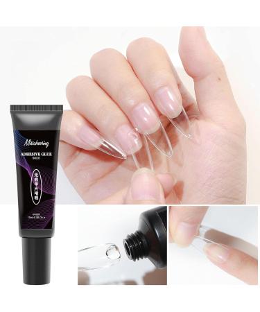 Solid Nail Glue Gel Curing Required Nail Blooming Gel | Nail Extension Gel for Acrylic Nails Press On Solid Glue Gel Solid Gel Polish Manicure Glue Gel Need UV LED Lamp Littryee Transparent - Buy Online on GoSupps.com