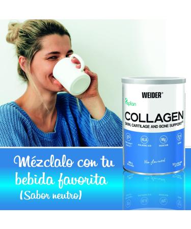  Weider Weider Collagen Pack DUO Hydrolized Collagen Peptide Peptide Enriched with Hyaluronic Acid Magnesium & Vitamin C. For Bone & Joint Health Flavour-Free Pack of 2 x 300g - Buy Online on GoSupps.com