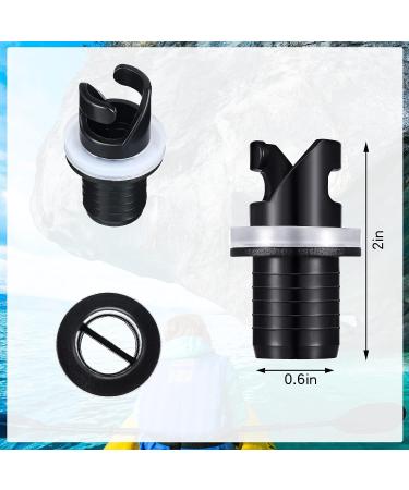 Inflatable Boat SUP Pump Adaptor Set - 4 Pcs Air Valve Adapter Kit for Conventional & Foot Pump | Compressor Connector for Paddle Board, Kayak, Stand Up Paddleboard - Buy Online on GoSupps.com