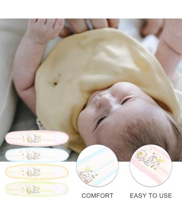 HEALLILY Baby Belly Button Band 4pcs - Cotton Umbilical Cord Infant Belly Band for Newborns | Cartoon Soft Navel Binder for Babies - Buy Online on GoSupps.com