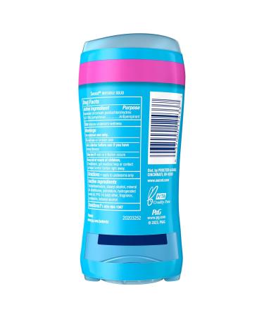 Secret Antiperspirant and Deodorant for Women 24hr Sweat & Odor Protection PH Balanced Protection Gentle on Skin Invisible Solid Shower Fresh Scent 2.6 oz (Pack of 2) - Buy Online on GoSupps.com