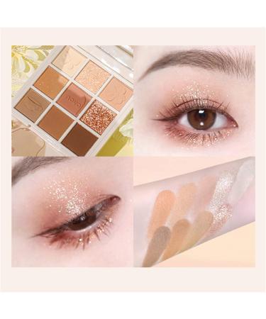 9-Colored Eyeshadow Palette | Best Nude Tones - Matte Shimmer & Glitter - Durable Professional Makeup - Buy Online on GoSupps.com