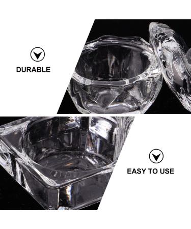 Beaupretty 3-Piece Mini Glass Dapping Bowl Set for Nail Art Heart & Apple Design with Lid | Acrylic Powder Tools for Home Nail Studio | 33x3cm - Buy Online on GoSupps.com