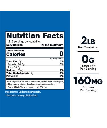 Nutricost Baking Soda 2lbs - Baking, Cleaning, Deodorizing & More - Buy Online on GoSupps.com