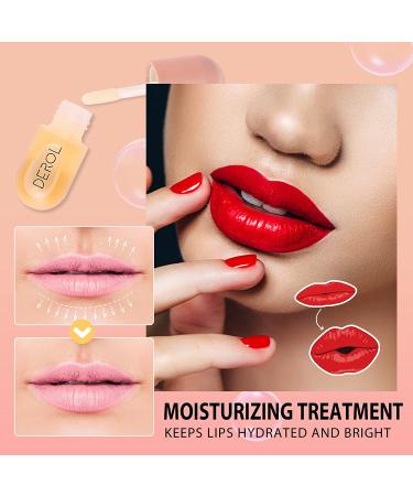 Derol Lip Plumper Oil - Natural Lip Care Essence for Plump, Moisturized Lips (Pink) - Buy Online on GoSupps.com