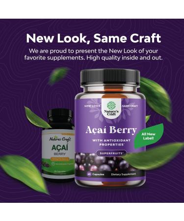 Organic Acai Berry Weight Loss Supplement - Detox & Burn Fat - Antioxidant Superfood - Boost Energy & Digestion - 60 Count - Buy Online on GoSupps.com