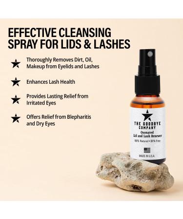 Goodbye Company Ozonated Lid & Lash Renewer - Hypochlorous Acid Spray Cleanser for Eyelids & Eyelash Extensions - 100% Natural Made in USA (30 mL - Buy Online on GoSupps.com