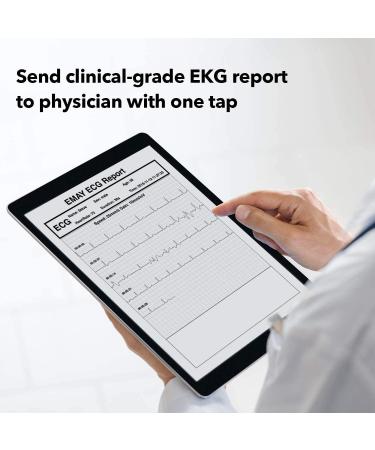EMAY Portable ECG Monitor (for iPhone & Android  Mac & Windows) | Wireless EKG Monitoring Devices with Heart Rate & Rhythm Tracking - Buy Online on GoSupps.com