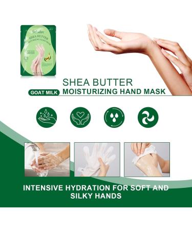 Uladec Lot de 5 paires de masques hydratants pour les mains au beurre de karit et au lait de ch vre pour mains s ches et gerc es - Buy Online on GoSupps.com