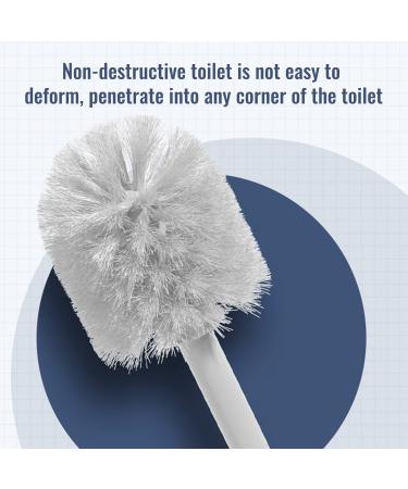 Home Toilet Bowl Brush Cleaner and Plunger Combo Set with Toilet Cleaning Tool for Bathroom Storage Organization - Buy Online on GoSupps.com