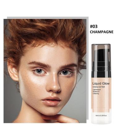 Boobeen Liquid Highlighter - Shimmer Glow Illuminator Drops for Radiant Skin - Champagne - Buy Online on GoSupps.com