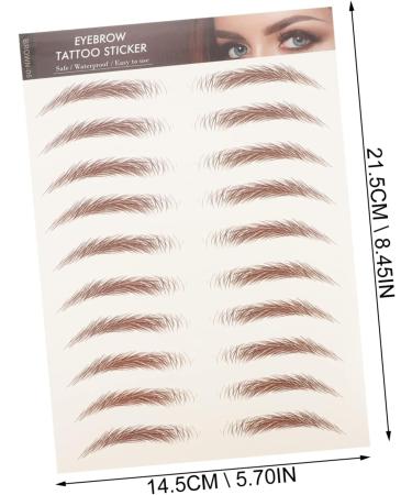  MERRYHAPY MERRYHAPY Eyebrow Makeup Stickers Beauty Sticker Set Fake Eyebrow Stickers Realistic Look For Thinning Eyebrows - Buy Online on GoSupps.com