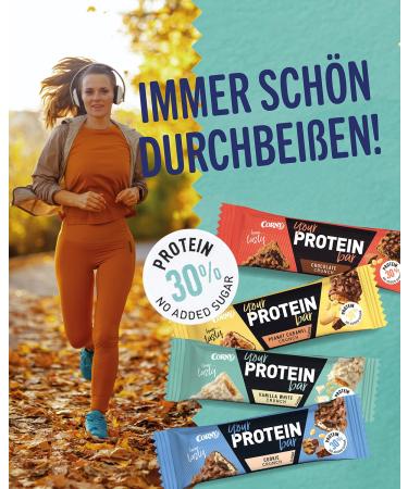 Buy Corny Peanut Caramel Crunch Protein Bars - 30% Protein No Added Sugar Bulk Pack (12x45g) - Ideal for Healthy Snacking & Fitness - Buy Online on GoSupps.com