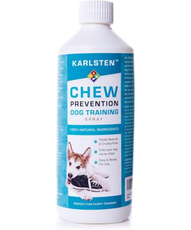 karlsten Chew Deterrent Prevention Training Spray for home & Furniture Protection. Prevent Dogs & Cats from chewing your Home 500 ml spray - Buy Online on GoSupps.com