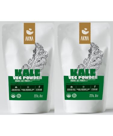 AKNA Organic Kale Powder 2 x 227g Resealable Bags 1 Pound Total