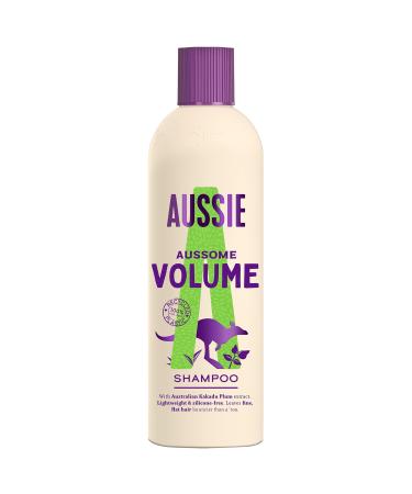 Aussie Aussome Volume Shampoo, Vegan, Adds Volume and Nourishes Flat and Fine Hair, 300 ml