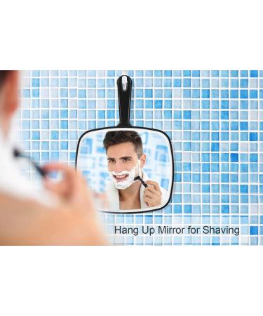 OMIRO Extra Large Black Handheld Mirror 23cm x 32cm - X-Large Size - Pack of 1 - Buy Online on GoSupps.com