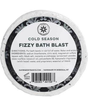 DAYSPA Body Basics Cold Season All-Natural Fizzy Bath Blast - Vegan Bath Bomb with Essential Oils for Relaxation | Handmade in USA - Buy Online on GoSupps.com