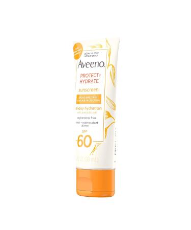 Aveeno Protect + Hydrate Sunscreen SPF 60 - 3 fl oz (88 ml) | Broad Spectrum UV Protection - Buy Online on GoSupps.com