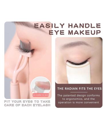 3 in 1 Eyelash Application Tool Kit - Curler Clip Tweezers & Comb for Perfect Eye Makeup | 3Pcs Eyelashes Buddy Set - Convenient & Effective Eyelash Tools - Buy Online on GoSupps.com