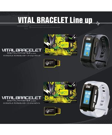DIGIMON Vital Bracelet | Interactive Fitness Tracker & Virtual Pet Watch | Step Counter, Heart Rate Monitor | Train & Battle Friends | White & Blue | Free App - Buy Online on GoSupps.com