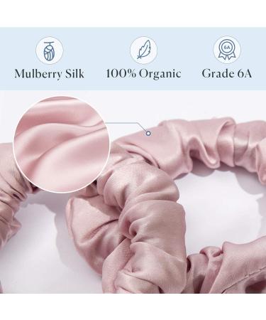 Mommesilk 100% Silk Hair Ties Set - Super Soft Silk Hair Rings (4 Pack) - Eco-Friendly & Reusable - Buy Online on GoSupps.com