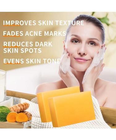 IREV Koji Acid Soap & Honey Turmeric Soap for Dark Spots | Acne Face Wash & Deep Cleansing Soap | Gentle Turmeric Bath Bars - 200g - Buy Online on GoSupps.com