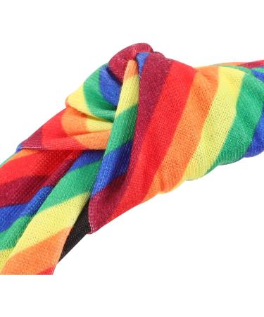 Beaupretty Rainbow Headband Knot Headband Pride Headband Rainbow Hairband Non Slip Knotted Hair Hoop for Women Girls - Buy Online on GoSupps.com