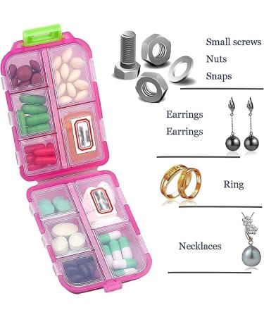 Zelvoria Medwallet - Portable Pill Organizer with 10 Compartments | Travel-Friendly 3PCS Weekly & Daily Medication Case - Buy Online on GoSupps.com