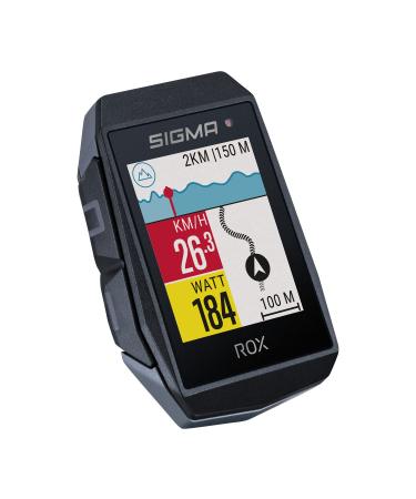 Sigma Sport Rox 11.1 Evo Black |Bicycle computer wirelessly GPS & navigation including GPS bracket |Outdoor GPS navigation with smart variety of functions - Buy Online on GoSupps.com