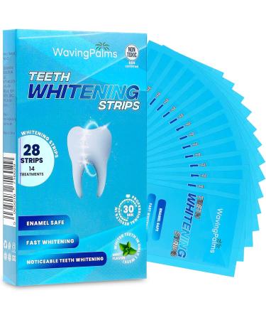 Waving Palms Teeth Whitening Strips - 28 Professional Blue Teeth Whitening Strips for a Bright Smile | Fast International Shipping - Buy Online on GoSupps.com