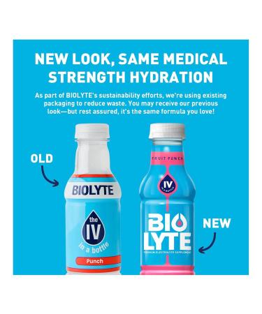 BIOLYTE Electrolyte Drink - Doctor-Formulated Hydration Drink, Electrolytes Water, Chemotherapy Must Haves for Women and Men, Rehydration IV Liquid in a Bottle - Variety, 16 Fl Oz (12 Pack) Variety Pack 16 Fl Oz (Pack of 12) - Buy Online on GoSupps.com
