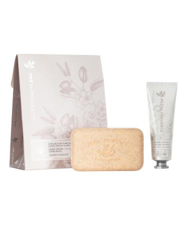 Pre de Provence Gift Set Collection 150 Gram Soap Bar & 1 fl oz Hand Cream  Honey Almond
