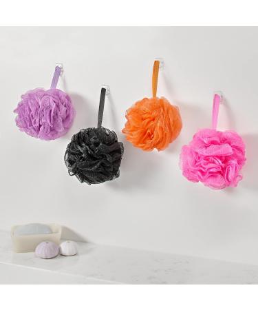 Bath Loofah Sponge Collection - 8-Pack Mesh Pouf Shower Body Scrubber Set - Buy Online on GoSupps.com