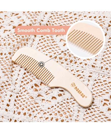 Haakaa Baby Hair Brush and Comb Set for Newborns & Toddlers - Natural Soft Goat Bristles - Gentle Grooming for Baby's Hair - Ideal for Cradle Cap - Perfect Baby Gift - 2 Pack - Buy Online on GoSupps.com