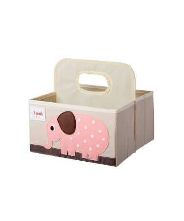 3 Sprouts Baby Diaper Caddy - Elephant Nursery Organizer Basket - Buy Online on GoSupps.com