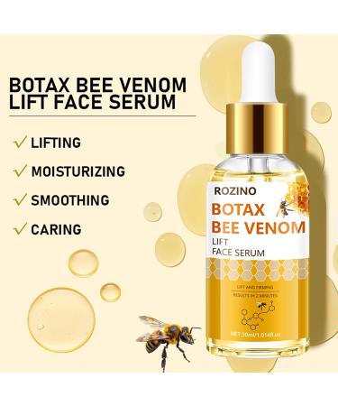 Bee Venom Lifting Face Serum Hydrating & Firming Treatment for Facial Skin Helps Improve Appearance of Sagging Skin Fine Lines & Elasticity Moisturizing & Smoothing Formula (Bee venom) - Buy Online on GoSupps.com