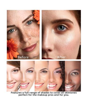 Color Changing Foundation Liquid Base 2 PACK Flawless Colour Changing Warm Skin Tone Foundation Makeup BB Cream Makeup Base Concealer Cover Moisturizing Fluid for all Skin Tone SPF15 - Buy Online on GoSupps.com