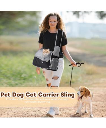Hikeman Dog Carrier Bag - Adjustable Pet Shoulder Bag for Travel & Outdoors (Gray) - Perfect Dog Bag for Easy Carrying - Buy Online on GoSupps.com