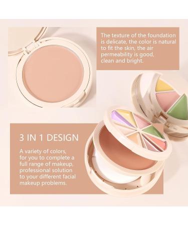 DAGEDA 3-in-1 Contour Palette with Concealer, Contour, and Face Powder - Waterproof, Long Lasting, and Natural Finish for Women - Buy Online on GoSupps.com