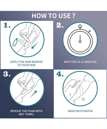 Soothing & Effective Hair Removal Cream for Men - Painless Depilation for Facial, Pubic, Underarm, Chest, Back - 5.07oz - Buy Online on GoSupps.com