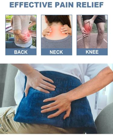 Heating Pad for Back Pain & Cramps 12x24 Inch - Electric Heat Pad for Neck & Shoulders - Auto Shut Off, Portable & Ultra Soft - 4 Temp Settings - Buy Online on GoSupps.com